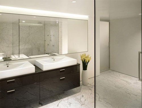 Salle de bain en marbre