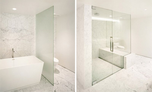 Douche et beignoire de la salle de bain