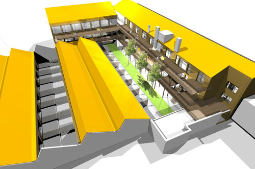 vue aerienne loft avelin