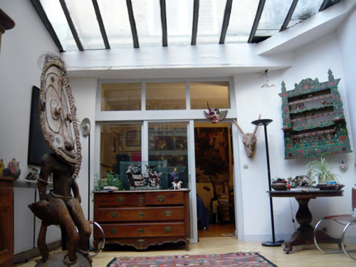 loft et masque africain