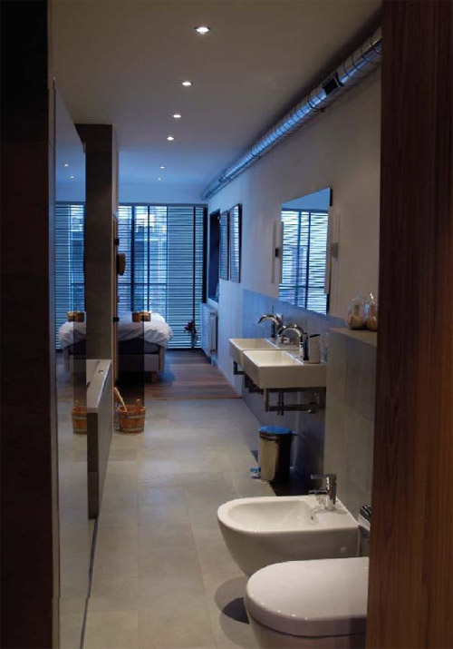 salle de bain en longueur