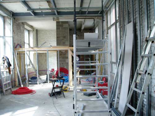 plateau brut en travaux