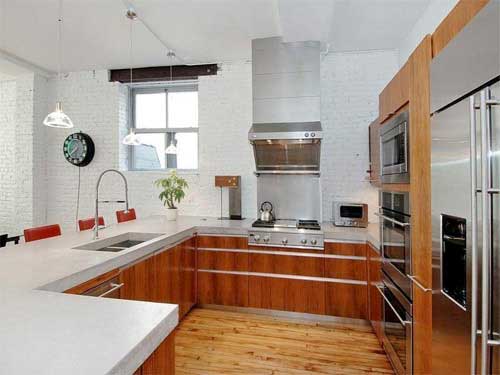cuisine bois et inox