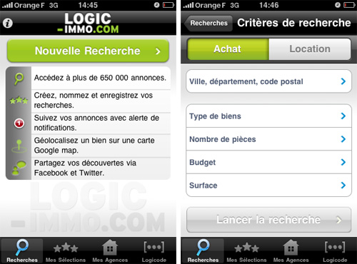 logic immo sur iPhone, Android et Nokia.