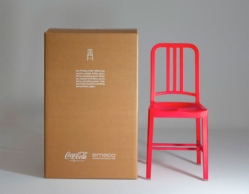 Chaise en plastique recyclé