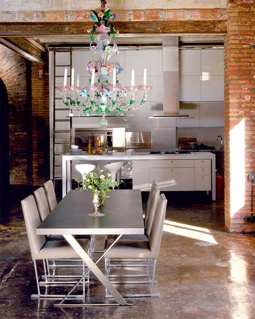 salle à manger et cuisine