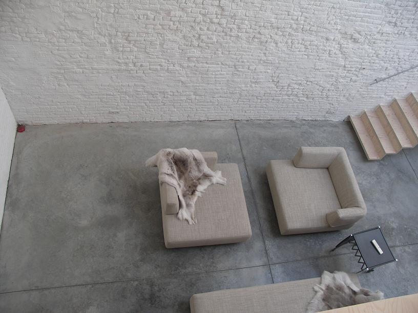 Béton quartzé dans un loft
