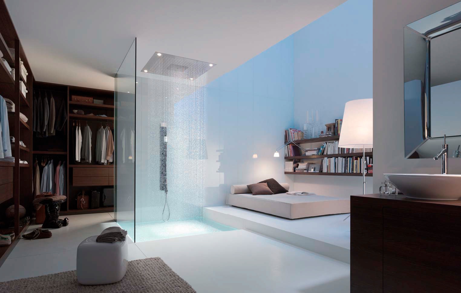 douche dans chambre