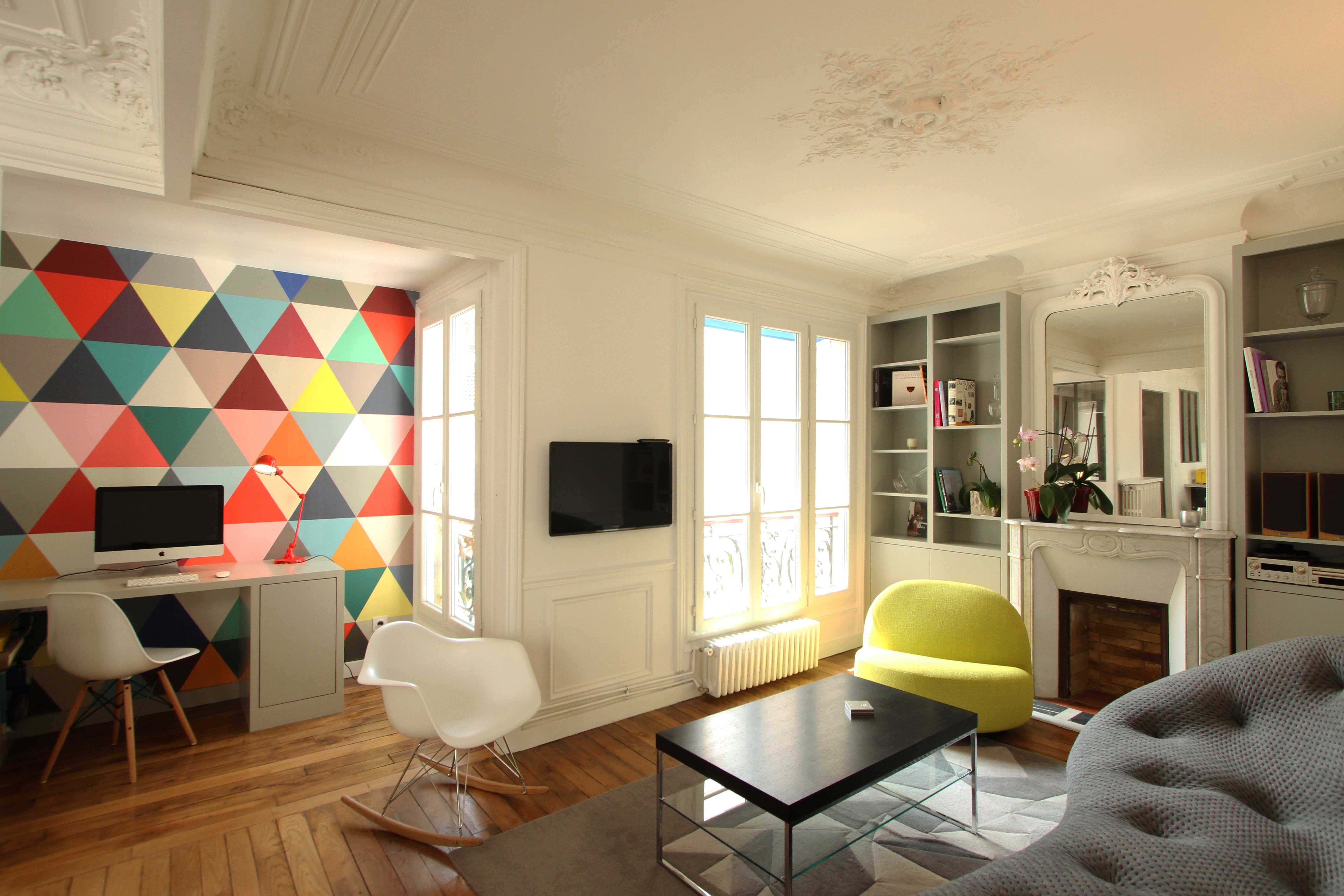 Rénovation d'un appartement haussmannien par camille hermand