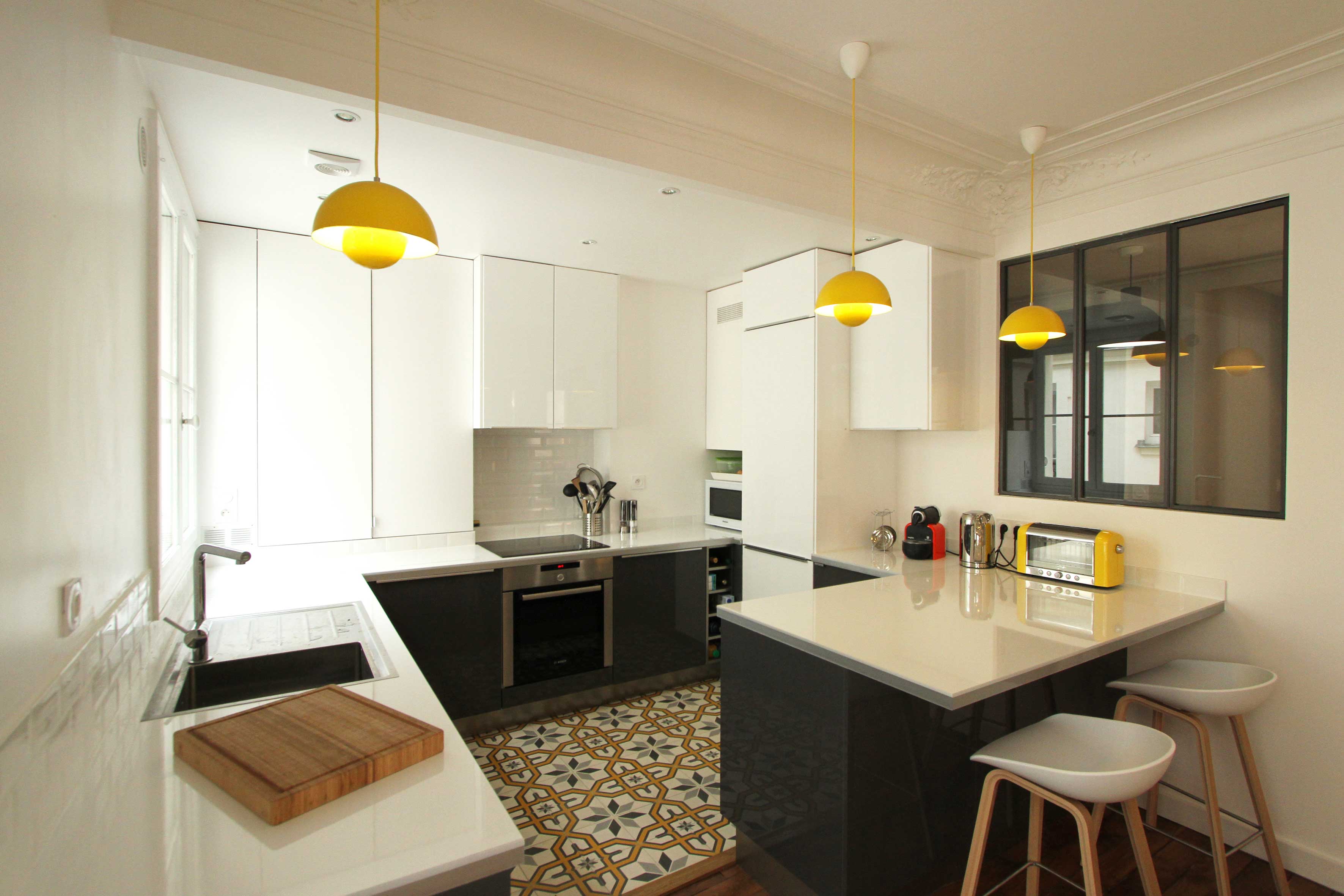 Rénovation d'un appartement haussmannien par camille hermand