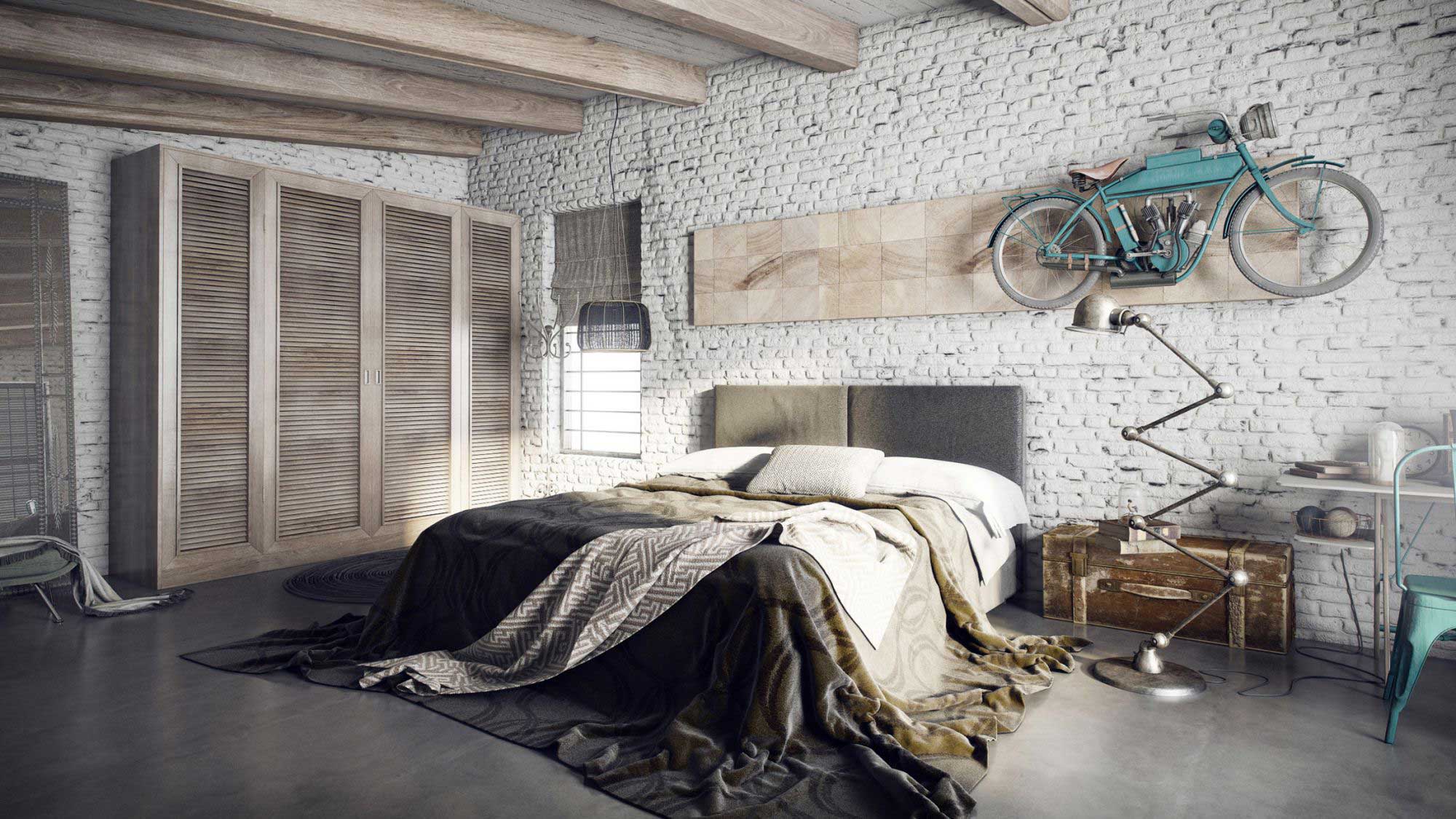 35 lofts industriels créés avec un logiciel de rendu 3d