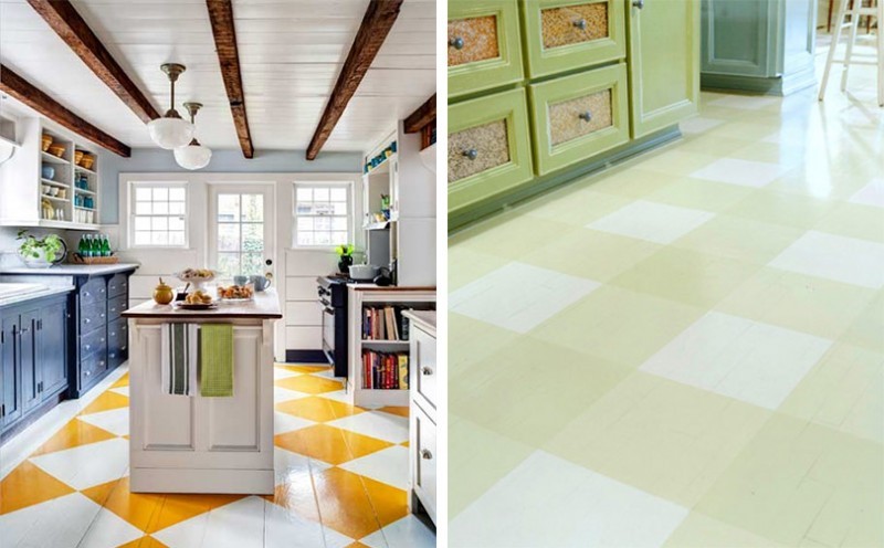 50 idées déco de parquet peint Noir sol décor