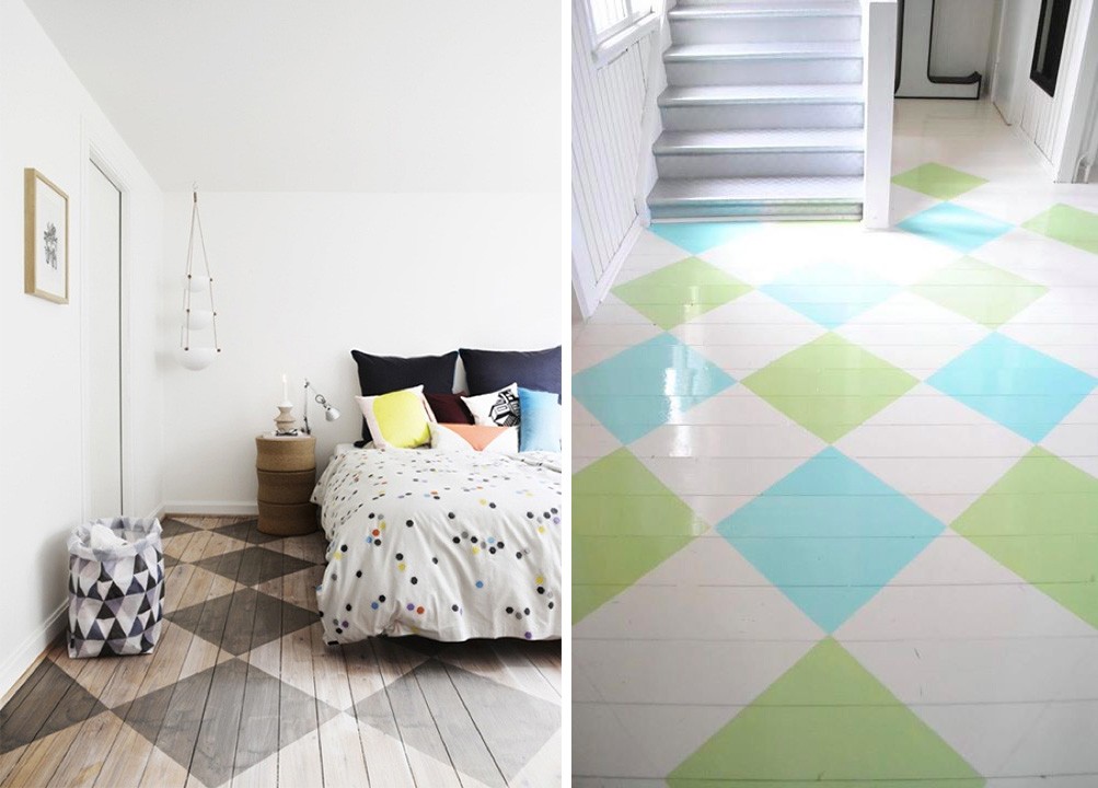 50 idées déco de parquet peint Idées sol Peinture