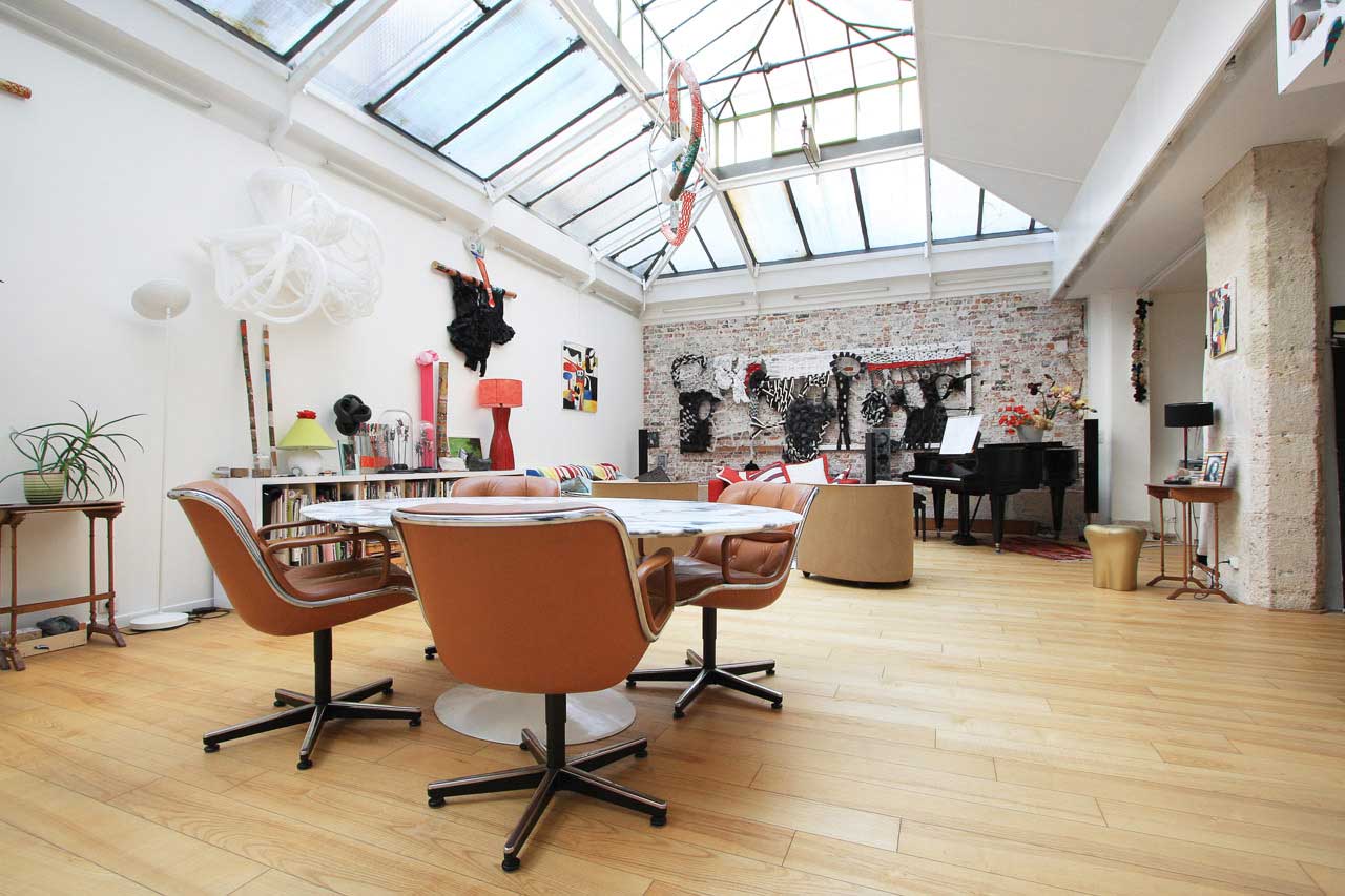 Loft de 184 m² avec toit verrière à paris
