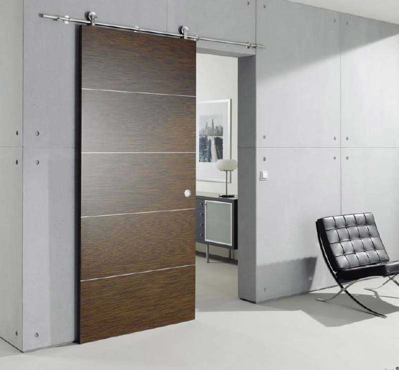 Porte coulissante déco en bois
