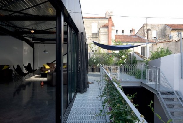 maison loft métallique