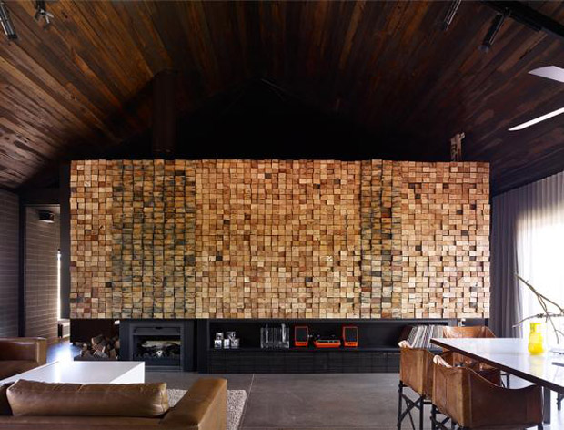 Mur en bois