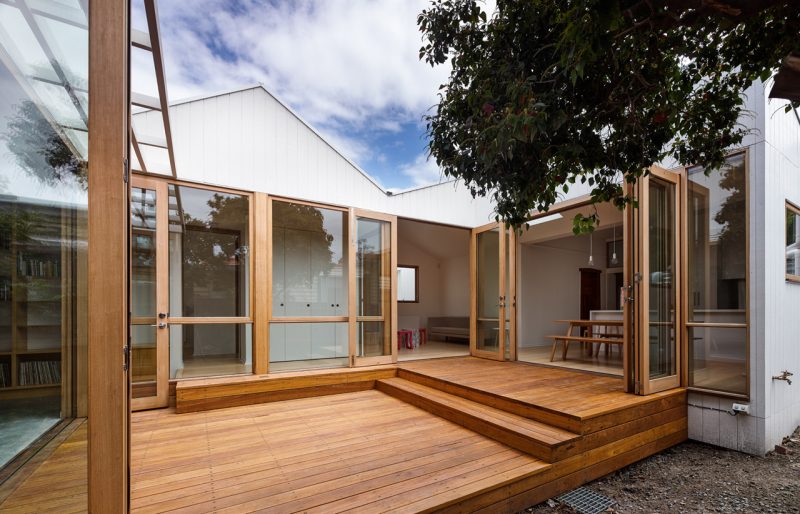 Patio d'une maison esprit loft