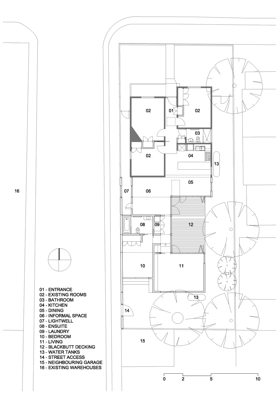 Plan de la maison esprit loft