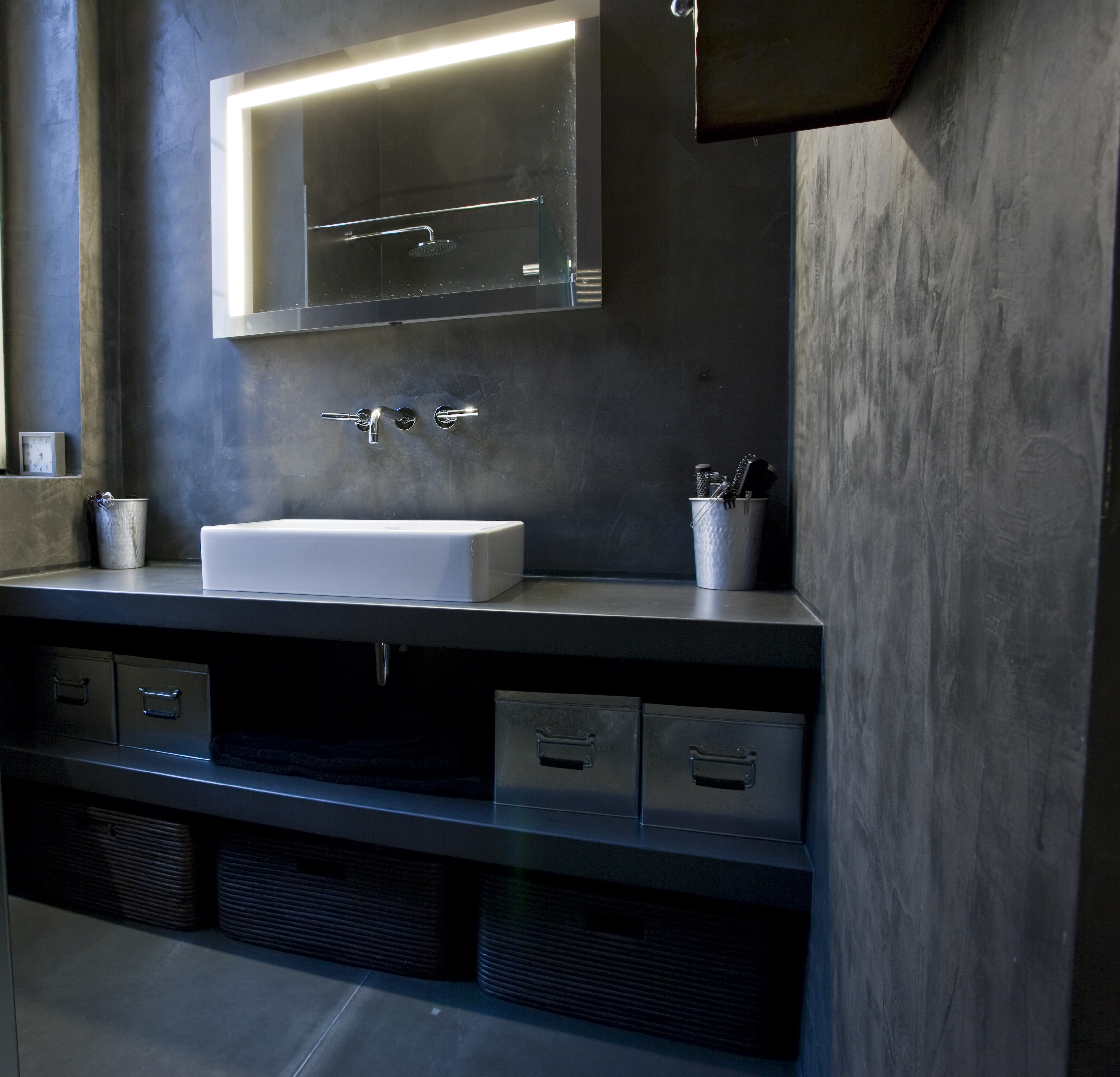 Idee Salle De Bain Recup ~ beton cir pour salle de bain salle de bain beton cire bleu Idee Salle De Bain Recup ~ beton cir pour salle de bain salle de bain beton cire bleu