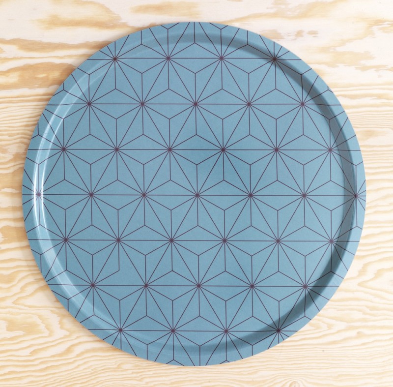 Plateau bleu deco scandinave Ikea Brakig