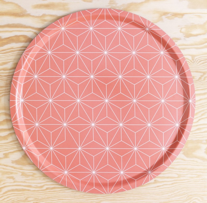 Plateau rouge deco scandinave Ikea Brakig