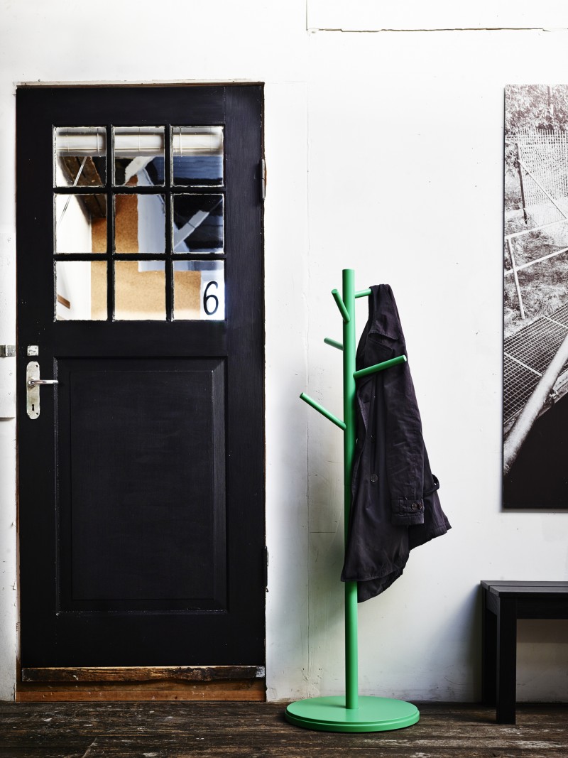 Porte manteaux vert Ikea