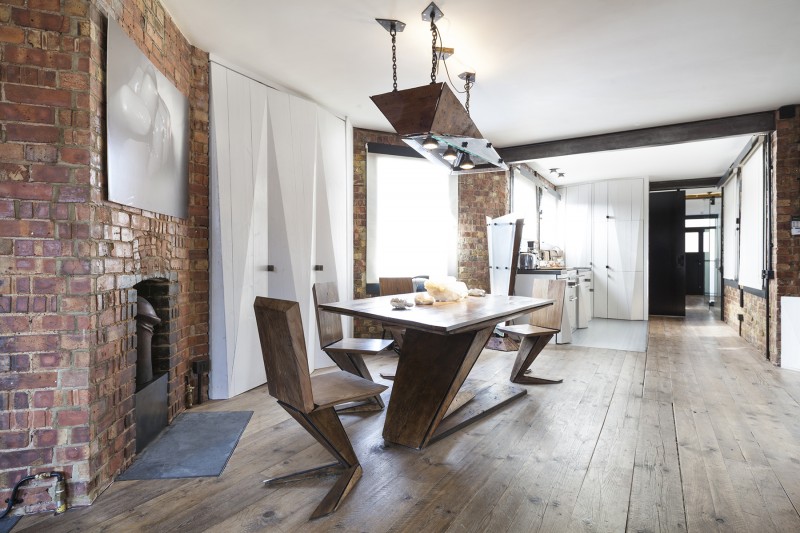 Loft à Londres avec murs en brique