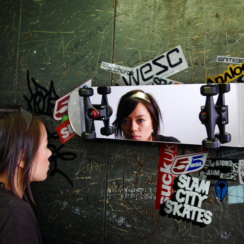 Miroir skateboard