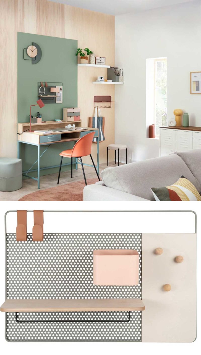 13 DIY pour fabriquer un organiseur mural de bureau