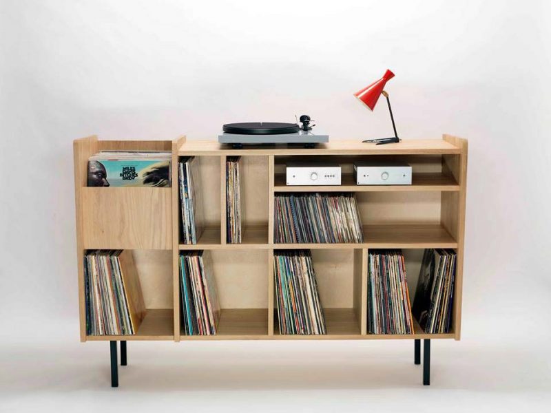 Meuble Blanc Pour Vinyles 45 Tours