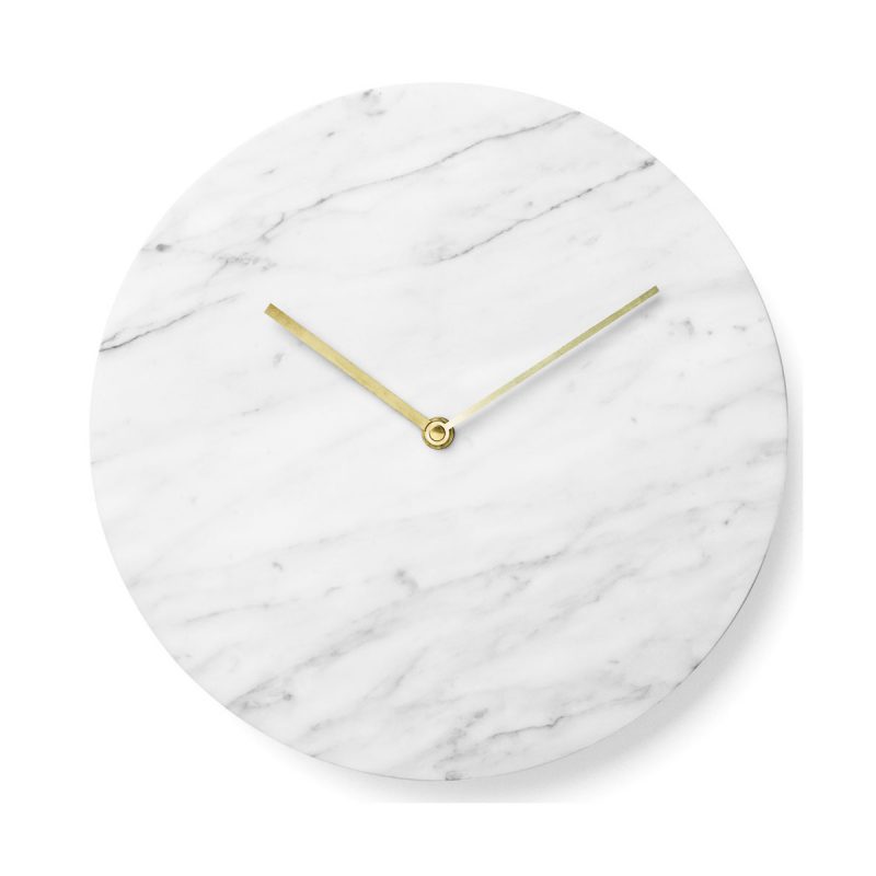 Horloge marbre blanc