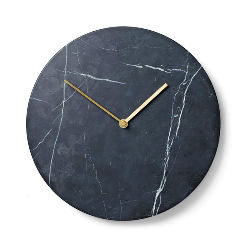 Horloge marbre noir