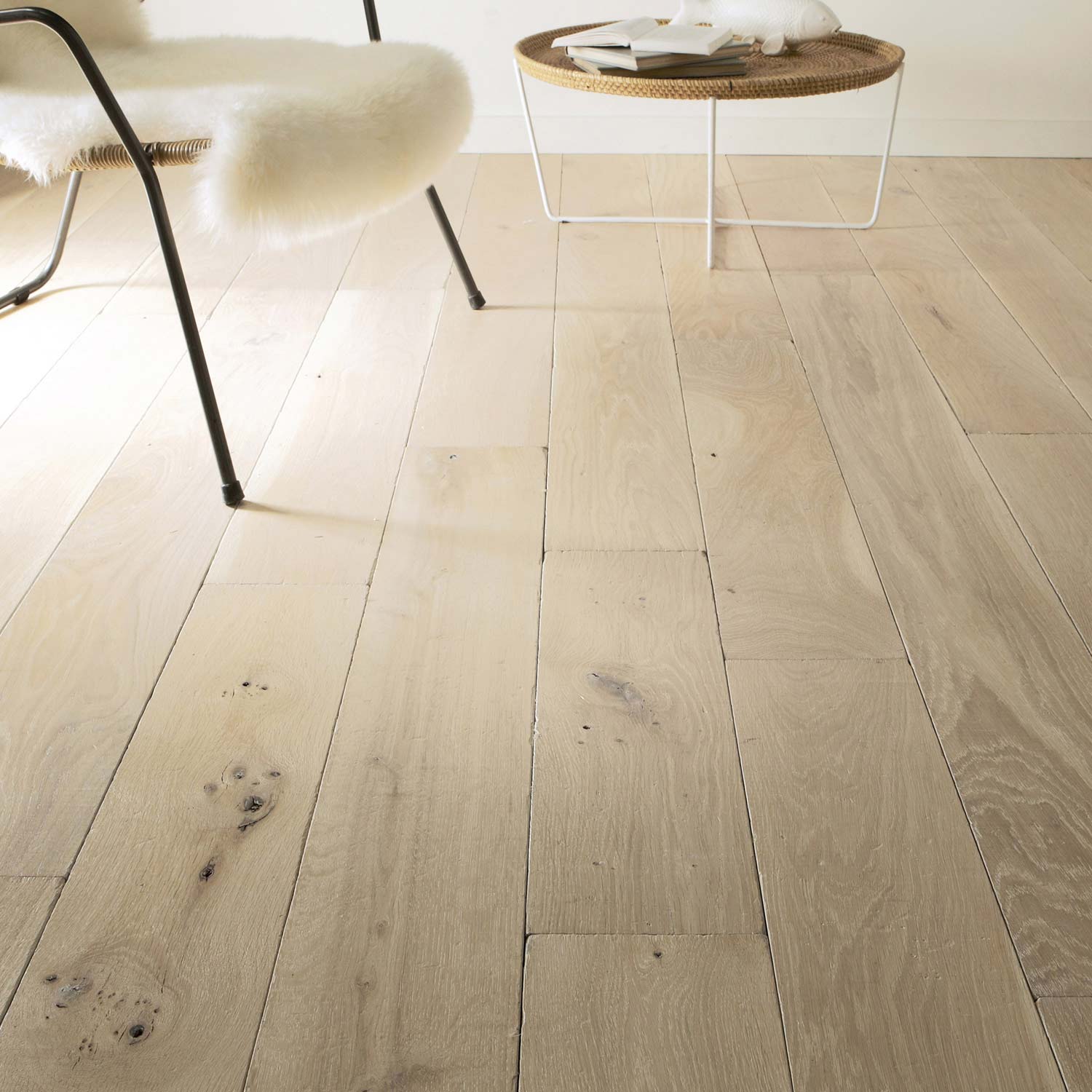 Parquet flottant vieilli