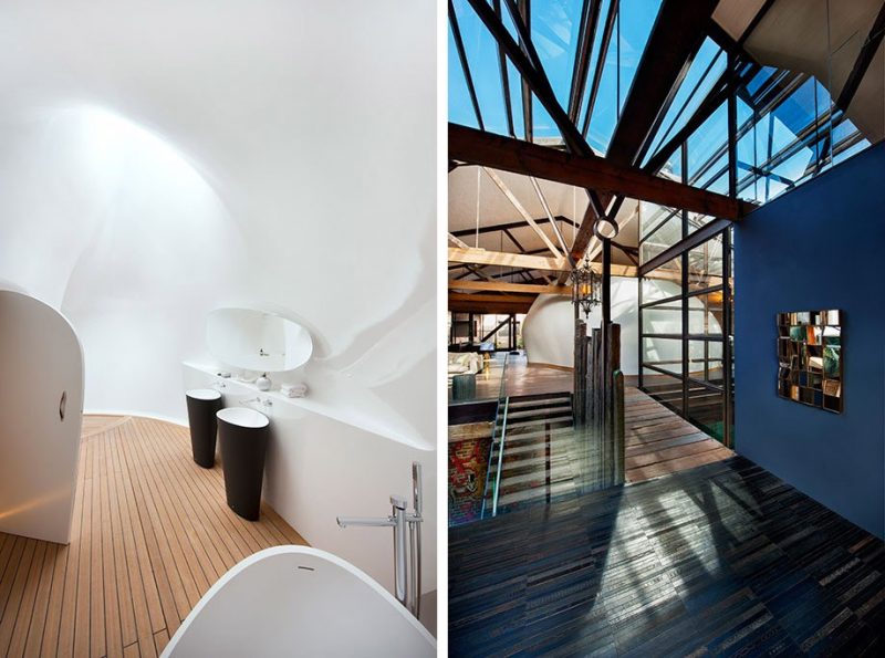 Salle de bains futuriste
