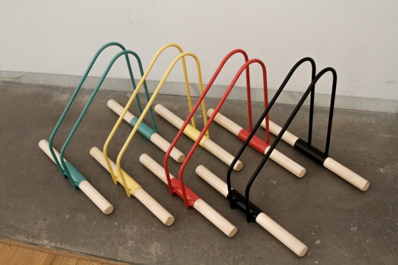 Porte vélo coloré