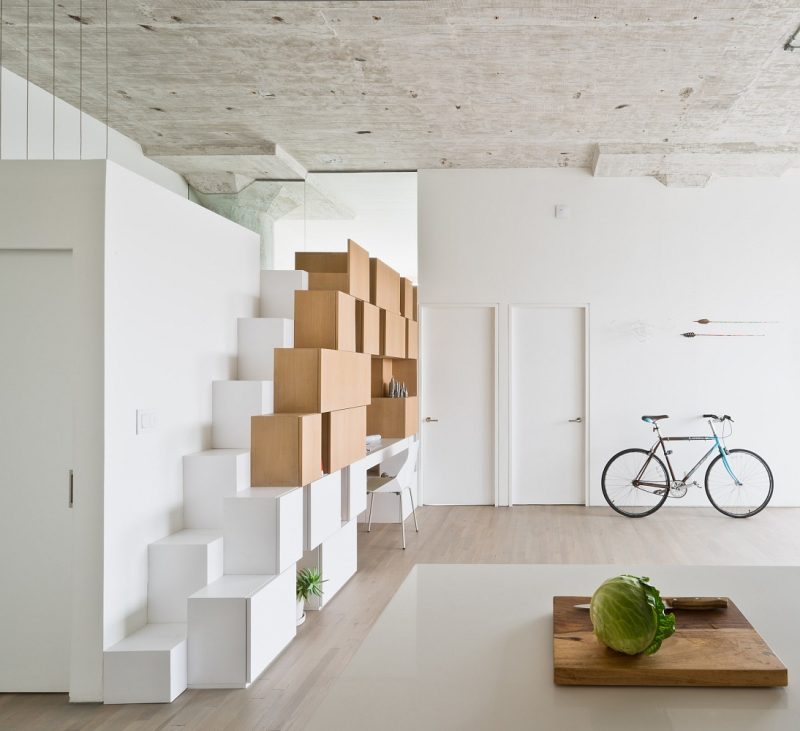 Vélo dans un loft