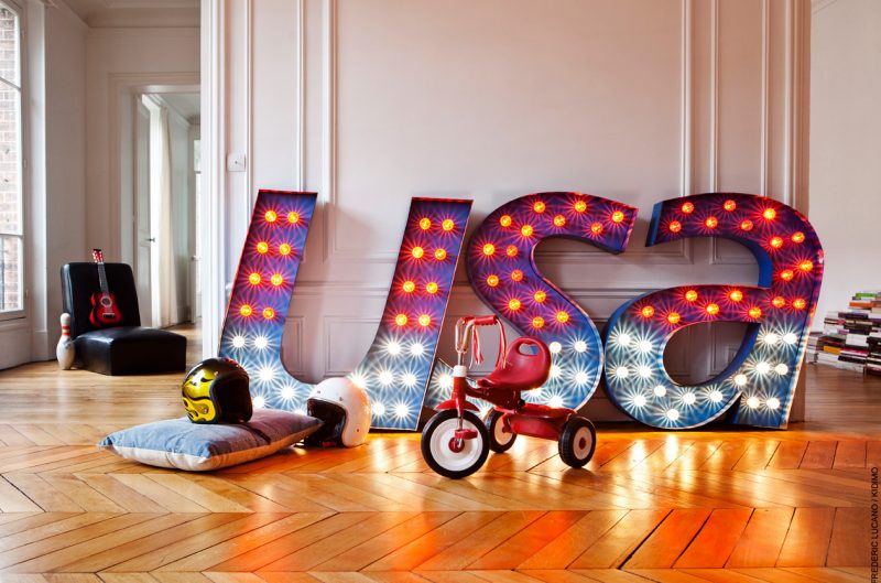 Enseigne lumineuse USA