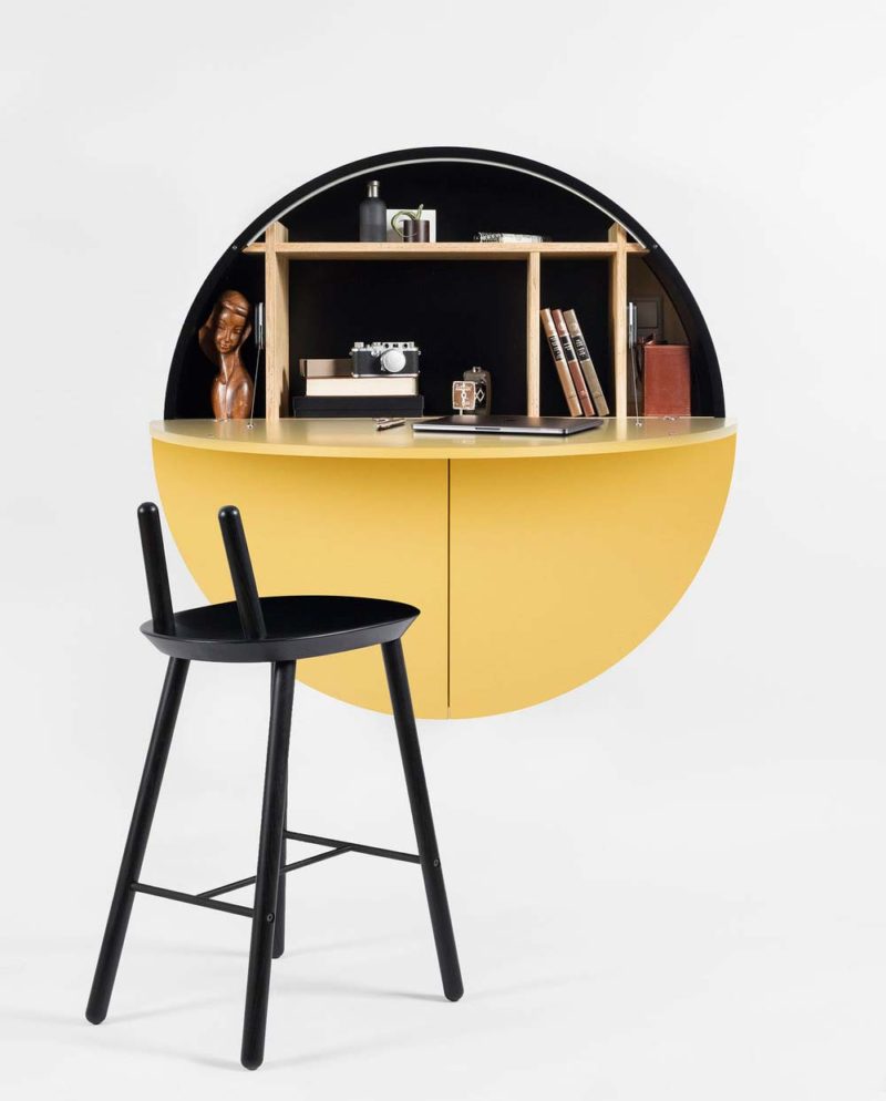 Bureau mural rabattable : 20 meubles pliables astucieux