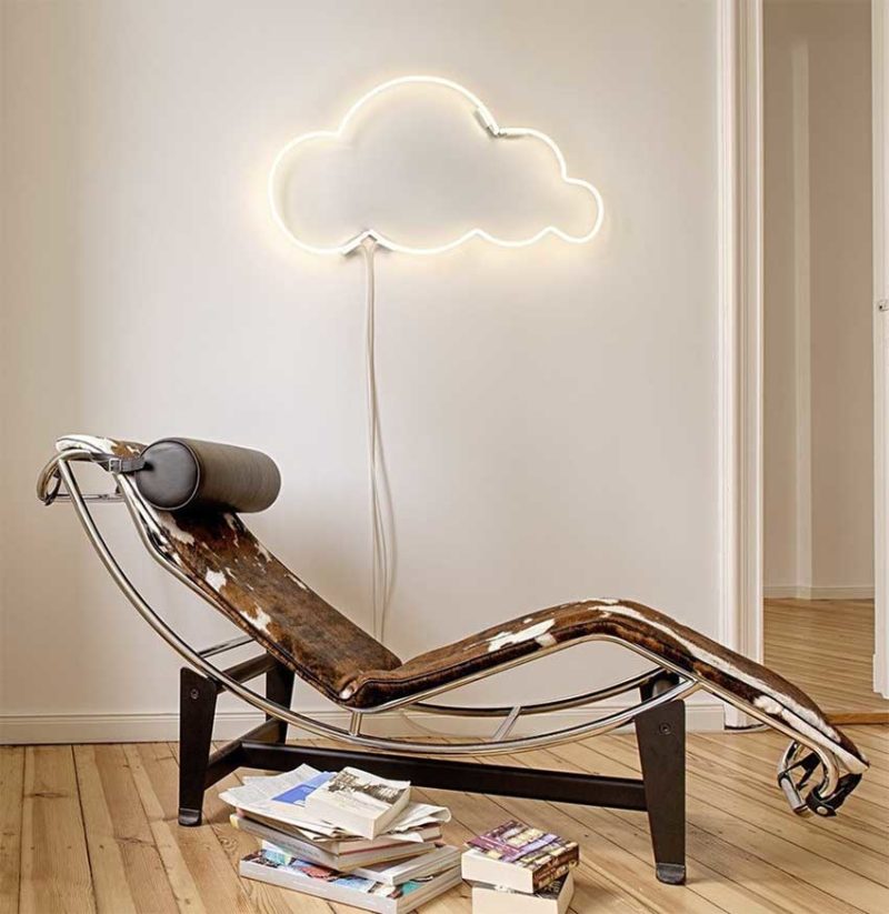 Néon nuage en déco