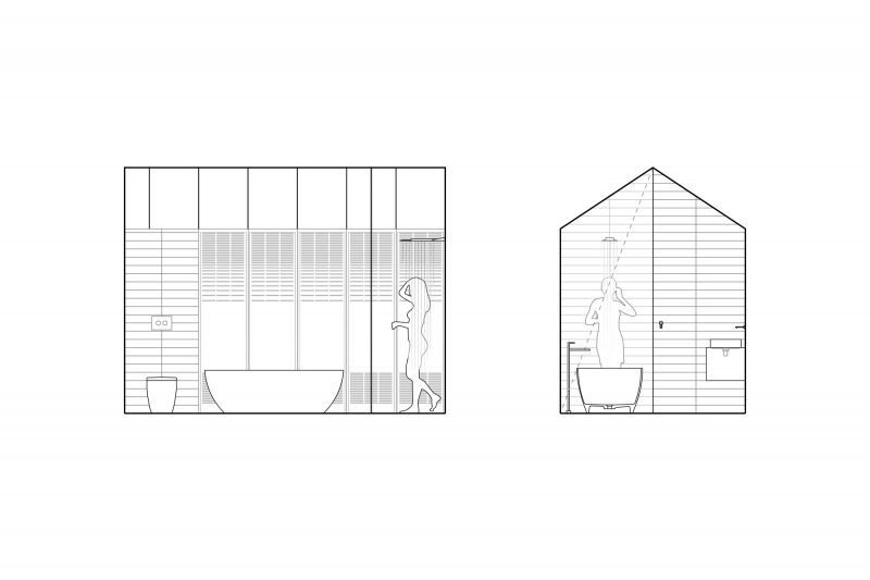 Plan de coupe du loft