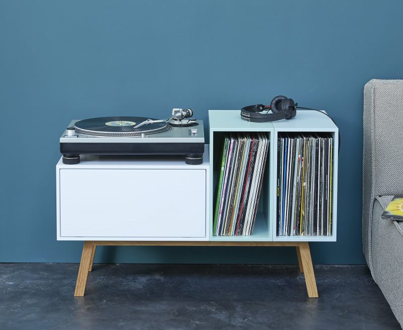 Meuble rangement vinyls Cubit
