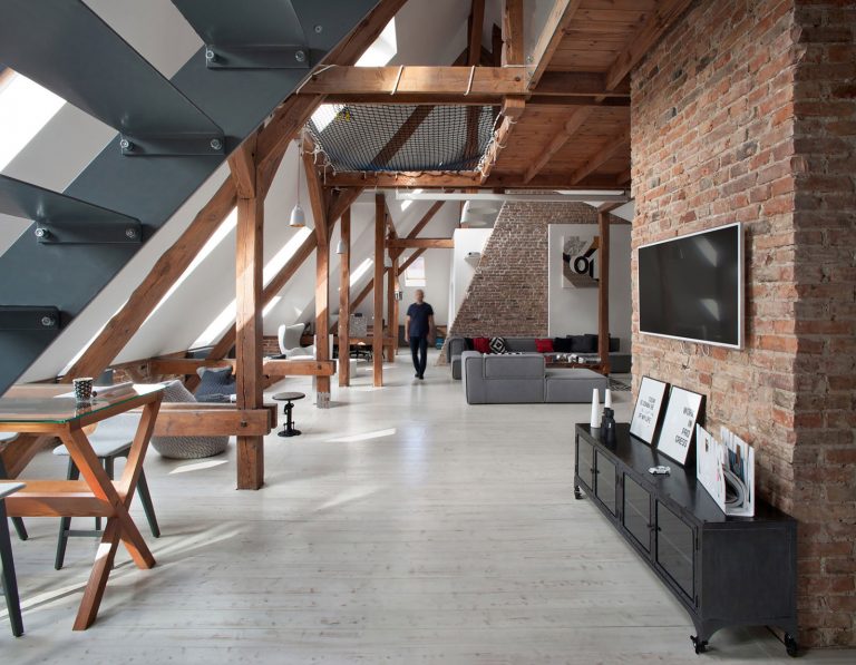 Combles aménagés en loft : 3 logements sous les toits