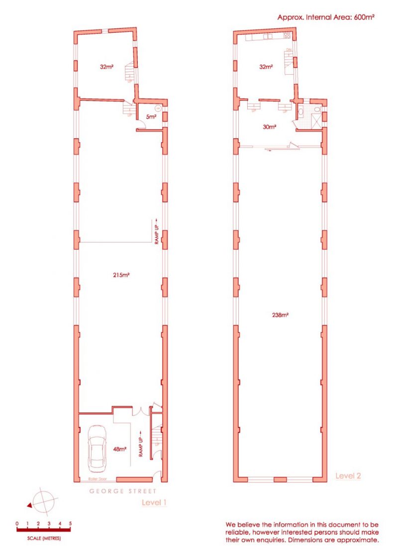 Plan du loft sur deux niveaux
