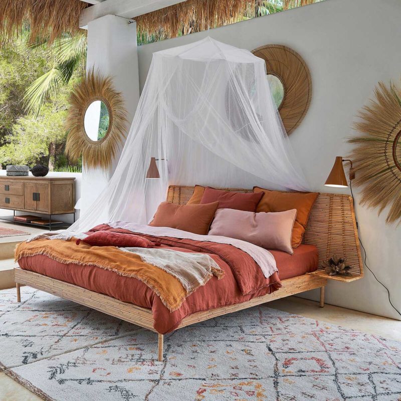Chambre avec tapis berbère