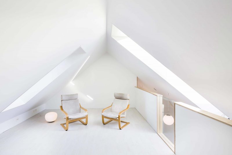 Salon sous les combles