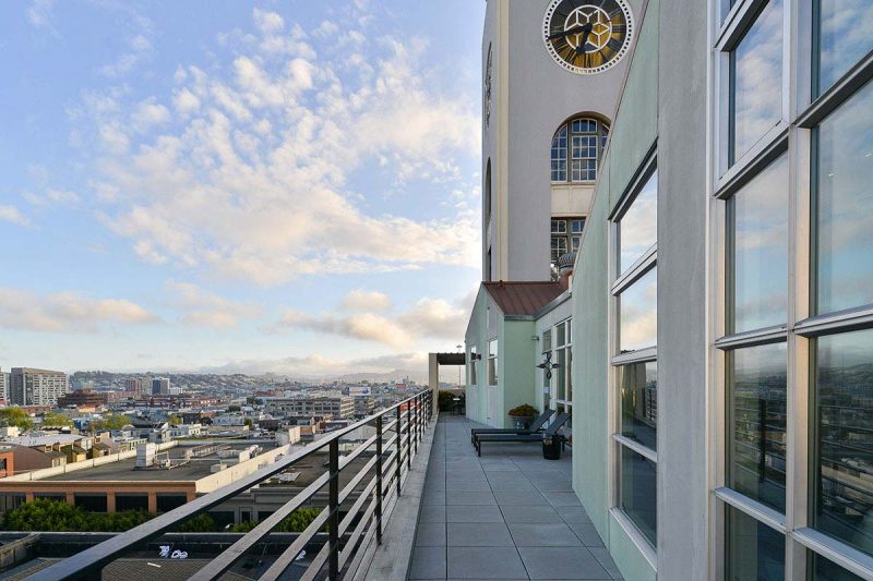 Terrasse avec vue sur San Francisco