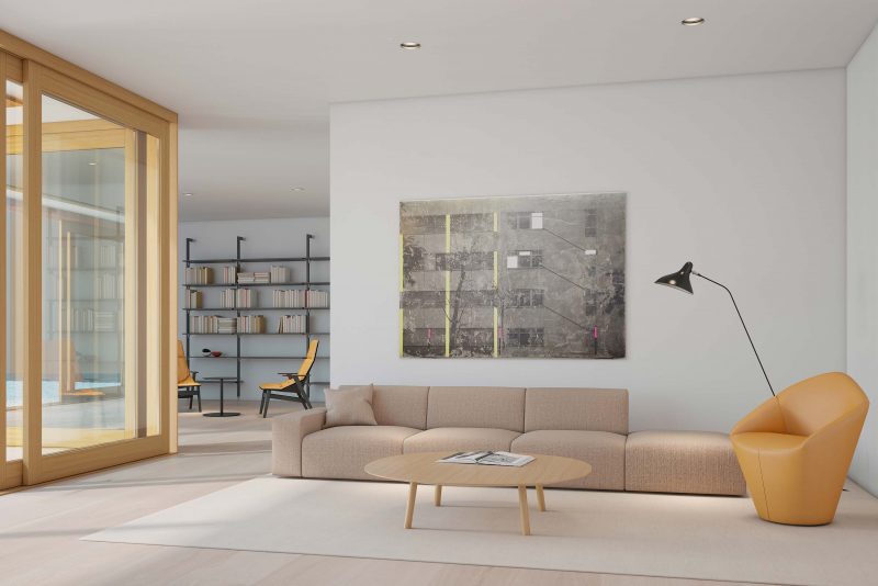 Salon aux couleurs douces viccarbe