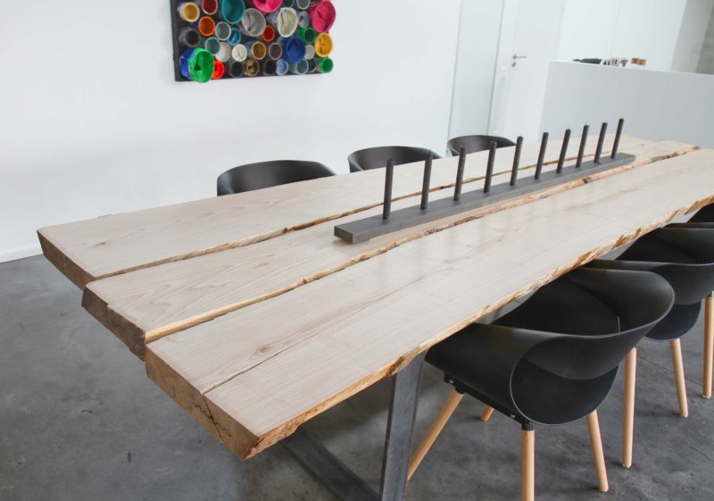 Table en planches brutes