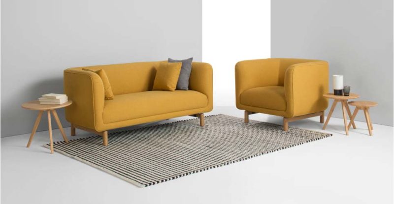 Canapé design jaune